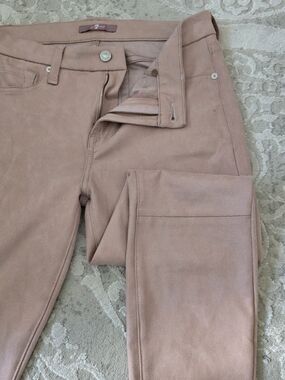 7 For All Mankind Skinny Suede-Look Jeans